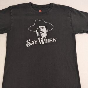 Val Kilmer as Doc Holiday "Say When" Tombstone Black T-Shirt Medium
